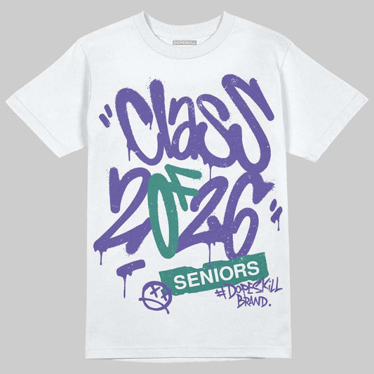 Jordan 5 OG “Grape” DopeSkill T-Shirt Class of 2026 Graphic Streetwear - White 