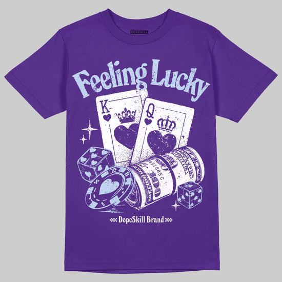 Jordan 5 OG “Grape” DopeSkill T-Shirt Feeling Lucky Graphic Streetwear - Purple