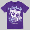 Jordan 5 OG “Grape” DopeSkill T-Shirt Feeling Lucky Graphic Streetwear - Purple