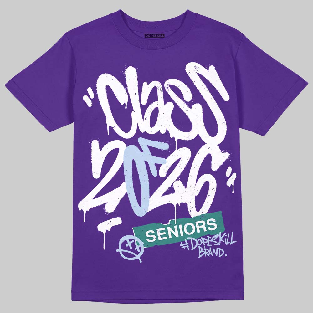 Jordan 5 OG “Grape” DopeSkill T-Shirt Class of 2026 Graphic Streetwear - Purple 