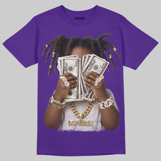 Jordan 5 OG “Grape” DopeSkill T-Shirt Rich Youth Graphic Streetwear - Purple