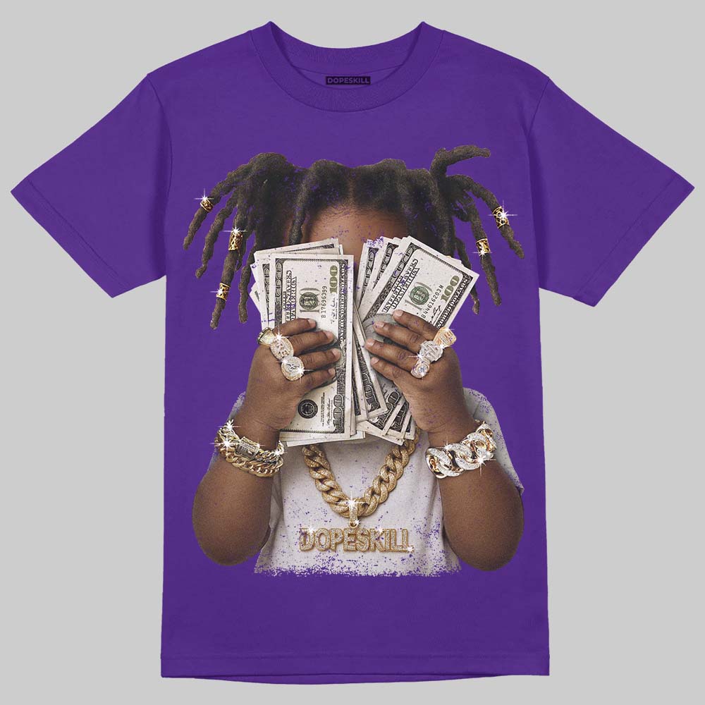 Jordan 5 OG “Grape” DopeSkill T-Shirt Rich Youth Graphic Streetwear - Purple