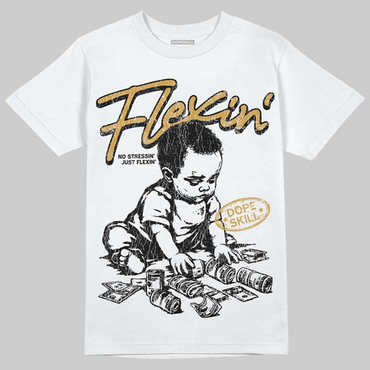 Jordan 11 "Gratitude" DopeSkill T-Shirt Flexin' Graphic Streetwear - White