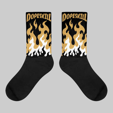 Jordan 11 "Gratitude" DopeSkill Sublimated Socks FIRE Graphic Streetwear