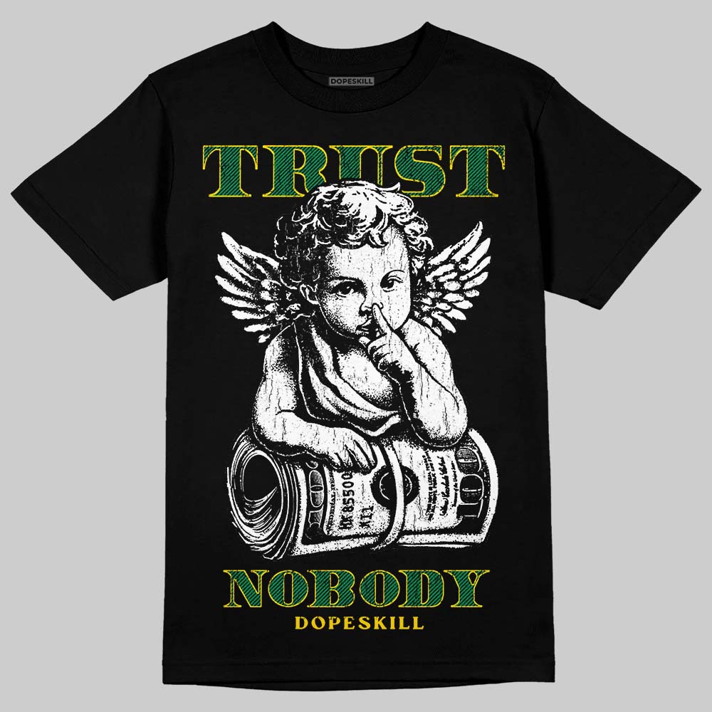 Green Sneakers DopeSkill T-Shirt Trust Nobody Graphic Streetwear - Black