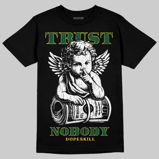 Green Sneakers DopeSkill T-Shirt Trust Nobody Graphic Streetwear - Black