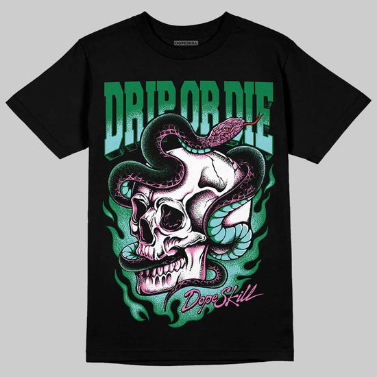 Green Sneakers DopeSkill T-Shirt Drip or Die Graphic Streetwear - black