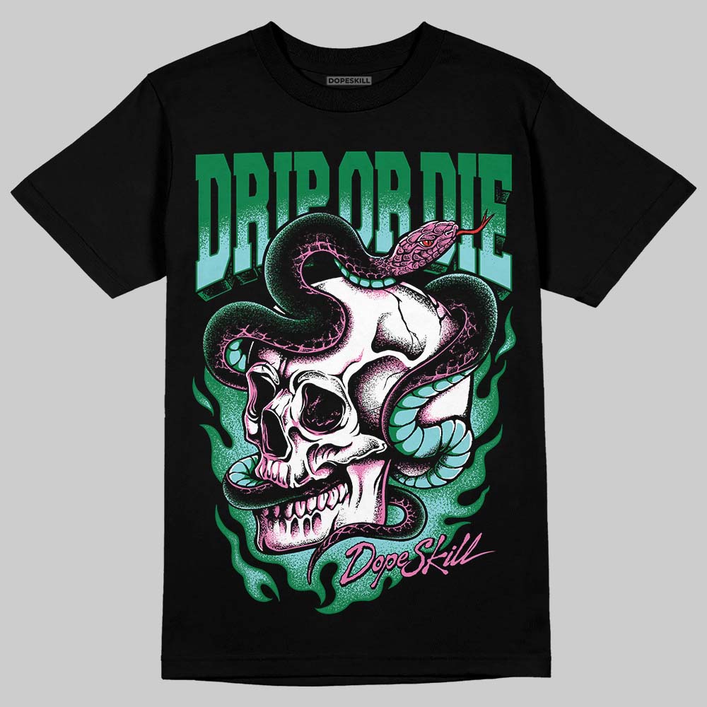 Green Sneakers DopeSkill T-Shirt Drip or Die Graphic Streetwear - black