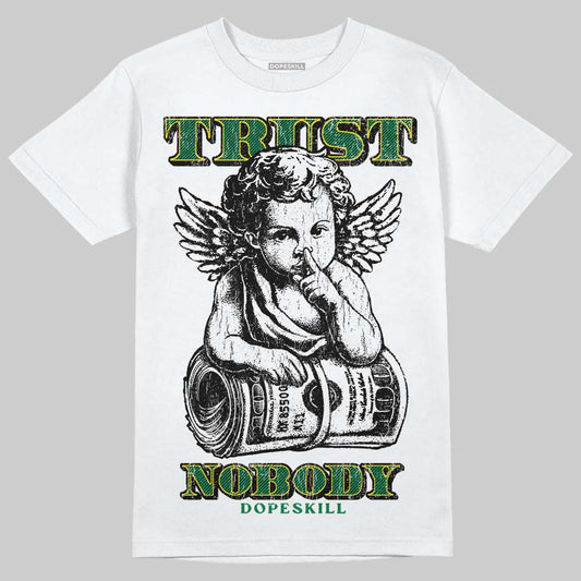 Green Sneakers DopeSkill T-Shirt Trust Nobody Graphic Streetwear - White