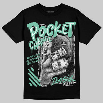 Jordan 3 "Green Glow" DopeSkill T-Shirt Pocket Change Graphic Streetwear - Black