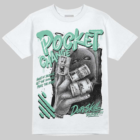 Jordan 3 "Green Glow" DopeSkill T-Shirt Pocket Change Graphic Streetwear - White