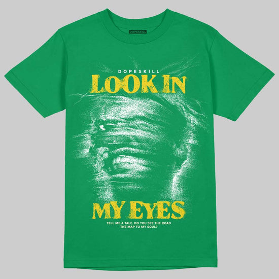 Green Sneakers DopeSkill T-Shirt Look In My Eyes Graphic Streetwear - Irish green