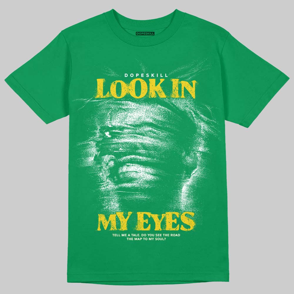 Green Sneakers DopeSkill T-Shirt Look In My Eyes Graphic Streetwear - Irish green