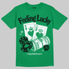 Green Sneakers DopeSkill T-Shirt Feeling Lucky Graphic Streetwear - Irish Green