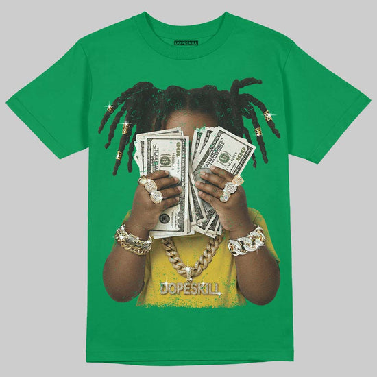 Green Sneakers DopeSkill T-Shirt Rich Youth Graphic Streetwear - Irish Green