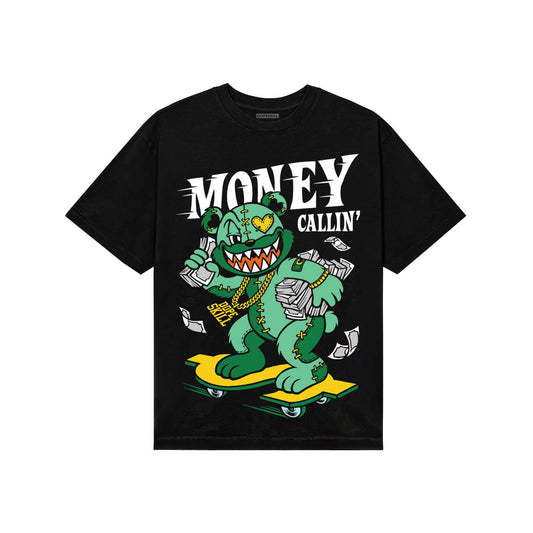 Green Sneakers DopeSkill T-Shirt Money Callin' Graphic Streetwear - Black