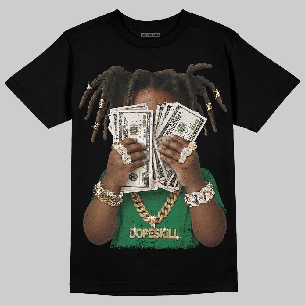 Green Sneakers DopeSkill T-Shirt Rich Youth Graphic Streetwear - black