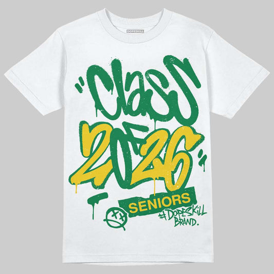 Green Sneakers DopeSkill T-Shirt Class of 2026 Graphic Streetwear - White 