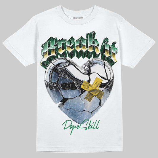 Green Sneakers DopeSkill T-Shirt Break It Graphic Streetwear - White