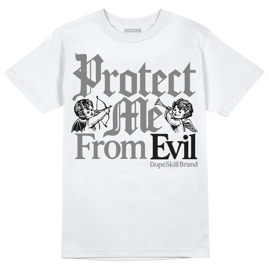 Grey Sneakers DopeSkill T-Shirt Protect Me From Evil Graphic Streetwear - White