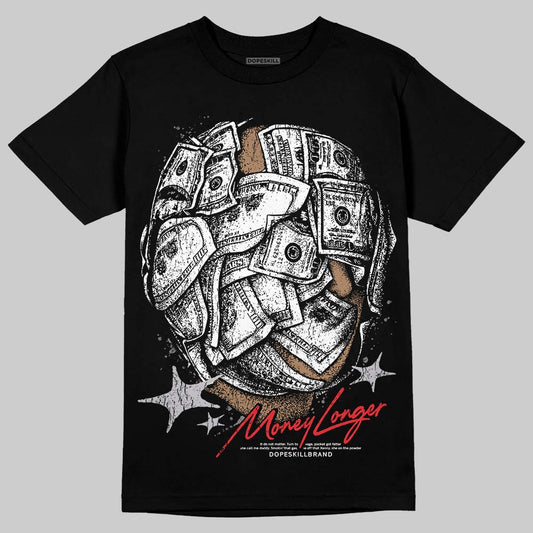 Grey Sneakers DopeSkill T-Shirt Money Longer Graphic Streetwear - Black