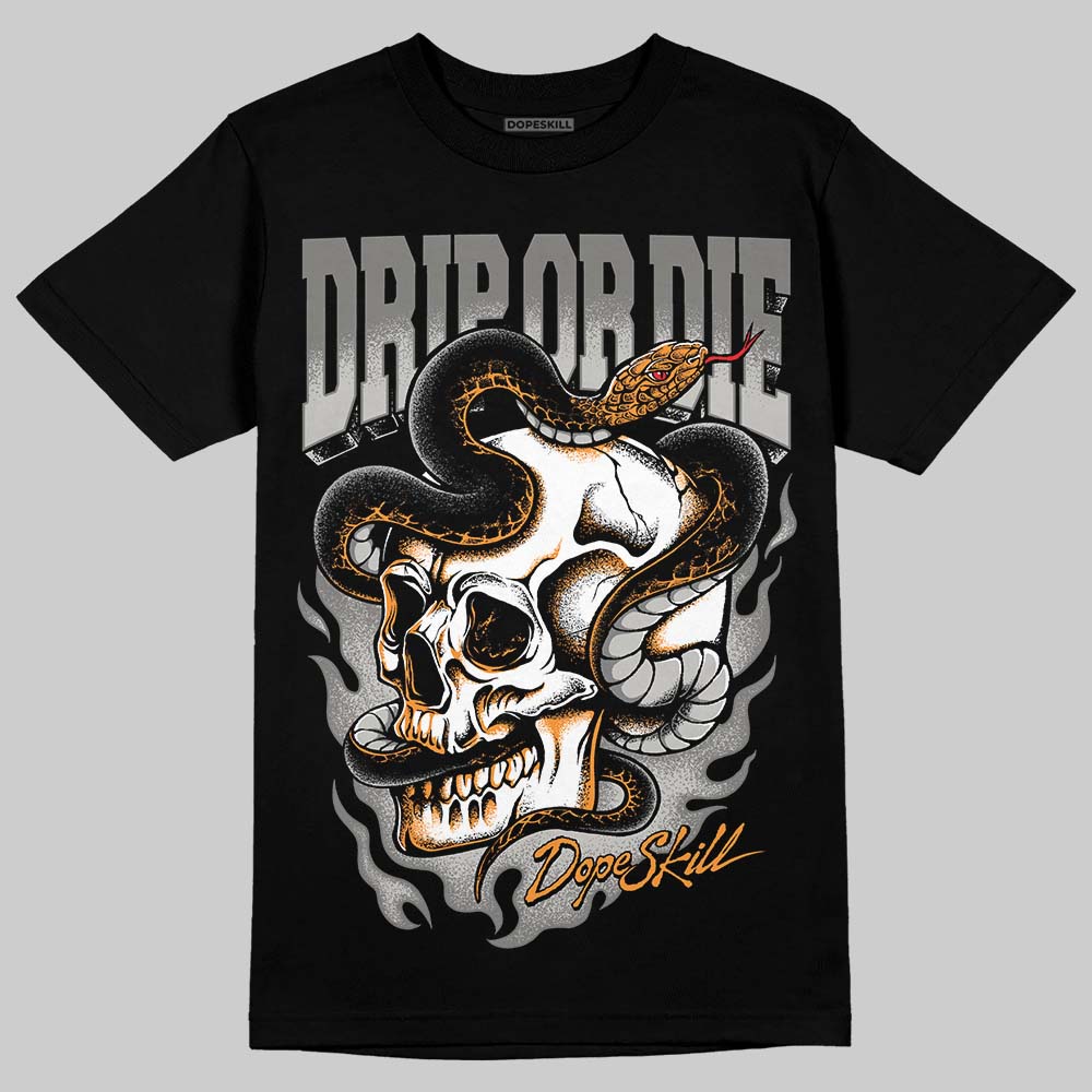 Grey Sneakers DopeSkill T-Shirt Drip or Die Graphic Streetwear - Black