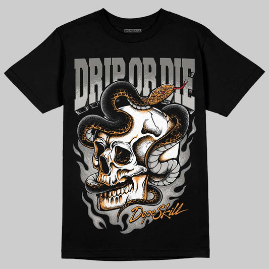 Grey Sneakers DopeSkill T-Shirt Drip or Die Graphic Streetwear - Black