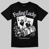 Grey Sneakers DopeSkill T-Shirt Feeling Lucky Graphic Streetwear - Black