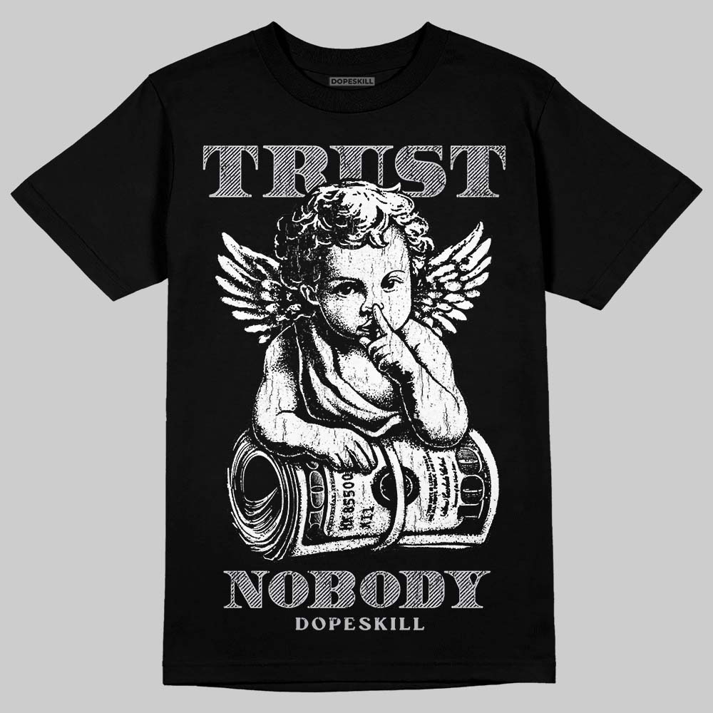 Grey Sneakers DopeSkill T-Shirt Trust Nobody Graphic Streetwear - Black