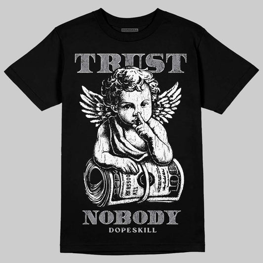 Grey Sneakers DopeSkill T-Shirt Trust Nobody Graphic Streetwear - Black