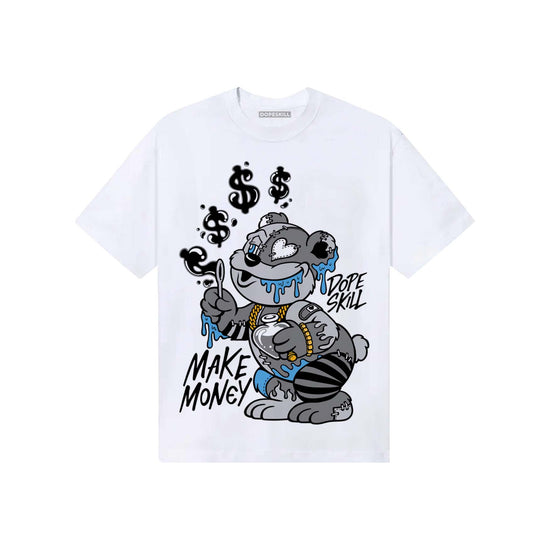 Grey Sneakers DopeSkill T-Shirt Make Money Graphic Streetwear - White