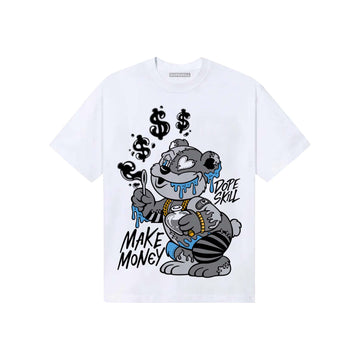 Grey Sneakers DopeSkill T-Shirt Make Money Graphic Streetwear - White