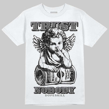 Grey Sneakers DopeSkill T-Shirt Trust Nobody Graphic Streetwear - White