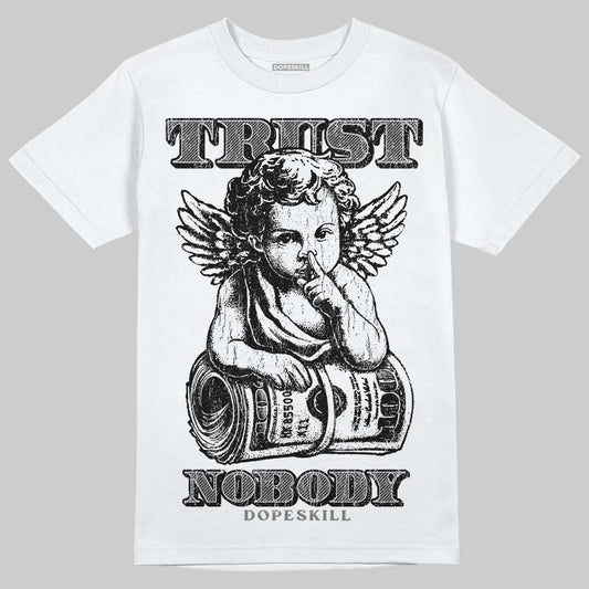 Grey Sneakers DopeSkill T-Shirt Trust Nobody Graphic Streetwear - White