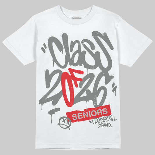Grey Sneakers DopeSkill T-Shirt Class of 2026 Graphic Streetwear - White