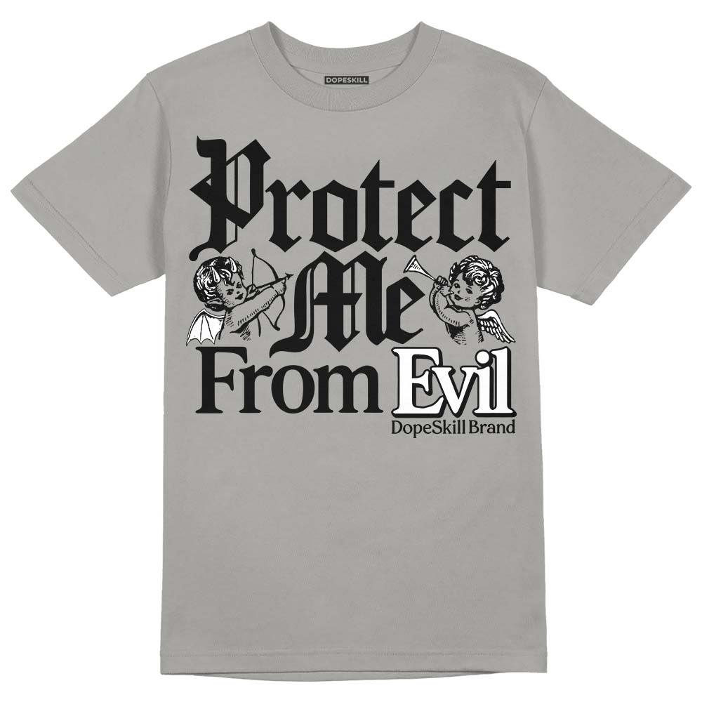 Grey Sneakers DopeSkill Grey T-Shirt Protect Me From Evil Graphic Streetwear