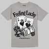 Grey Sneakers DopeSkill T-Shirt Feeling Lucky Graphic Streetwear - Gravel