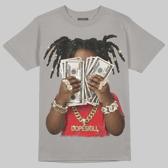 Grey Sneakers DopeSkill T-Shirt Rich Youth Graphic Streetwear - Gravel