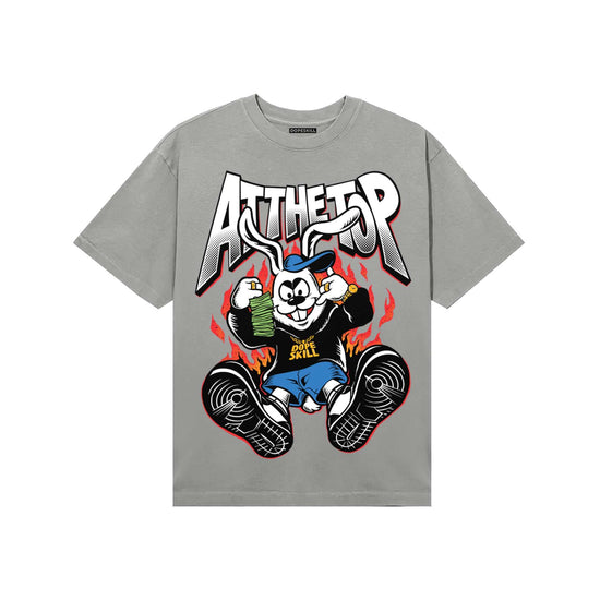 Grey Sneakers DopeSkill T-Shirt At The Top Graphic Streetwear - gravel