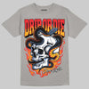 Grey Sneakers DopeSkill T-Shirt Drip or Die Graphic Streetwear - Gravel