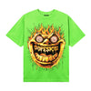 Neon Green Sneakers DopeSkill T-Shirt Hellfire Graphic Streetwear - Lime