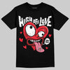 Black and White Sneakers DopeSkill T-Shirt High Off Love Graphic Streetwear - Black