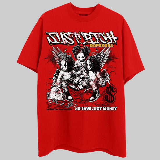 Red Sneakers DopeSkill T-Shirt Just Rich Graphic Streetwear - Red