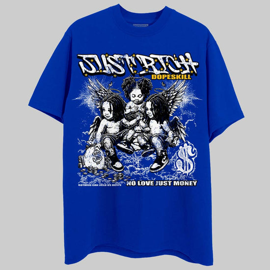 Royal Blue Sneakers DopeSkill T-Shirt Just Rich Graphic Streetwear  - Royal