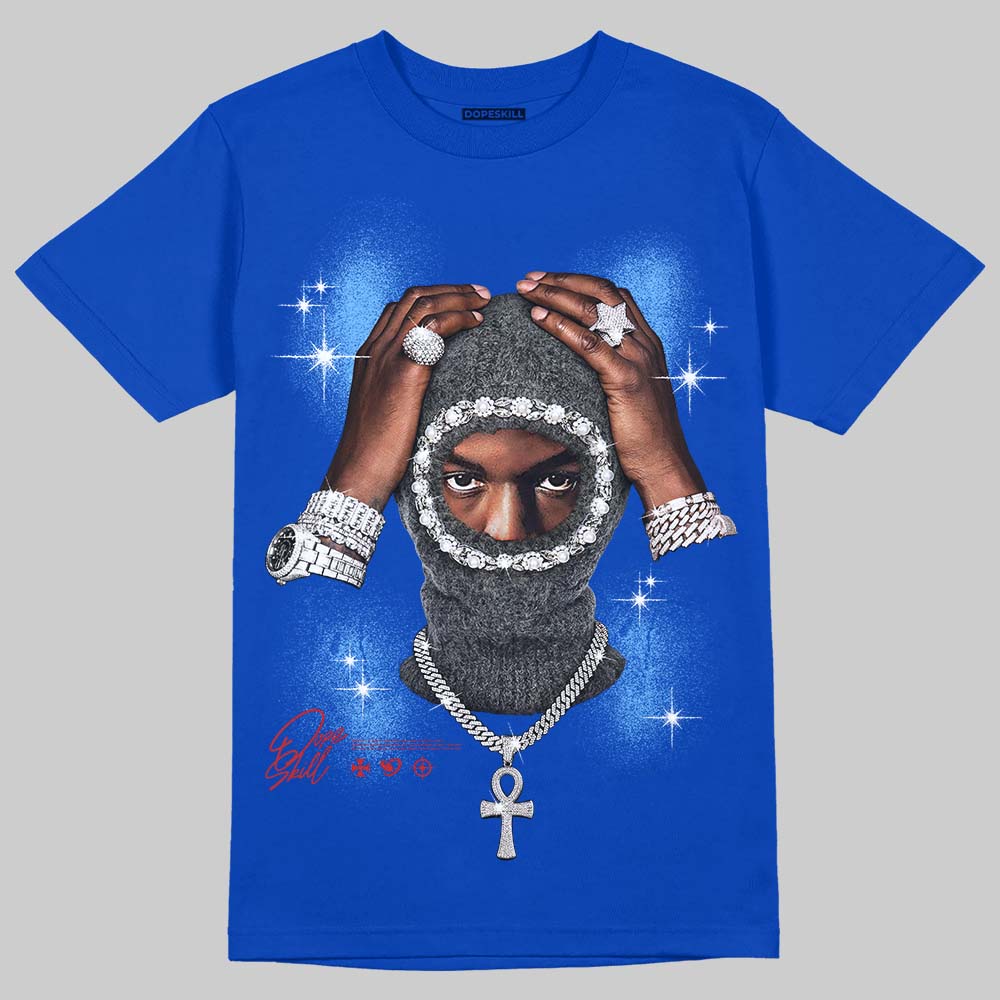 Jordan 3 "True Blue" DopeSkill T-Shirt Key of Life Graphic Streetwear - Royal