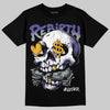 Jordan 4 Lakers DopeSkill T-Shirt Rebirth Graphic Streetwear - Black