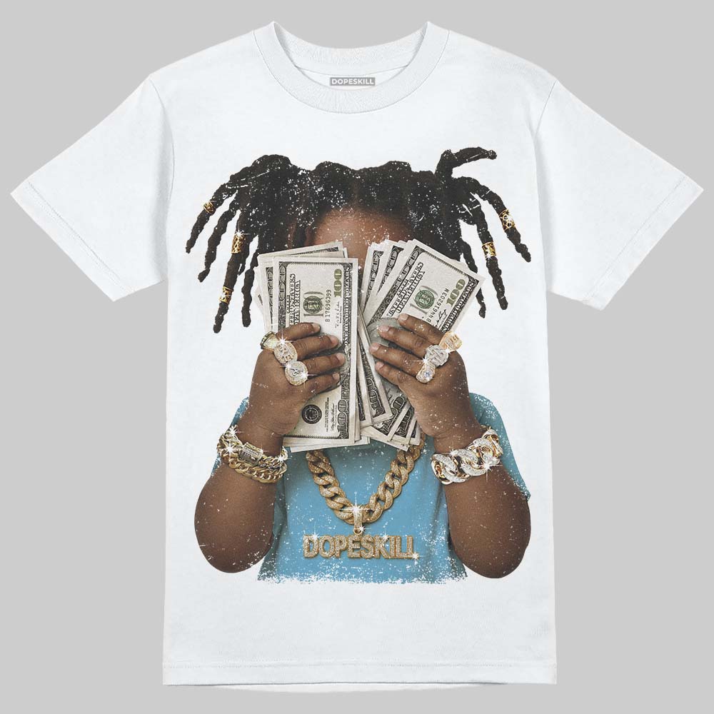 Jordan 11 Retro Legend Blue DopeSkill T-Shirt Rich Youth Graphic Streetwear - White