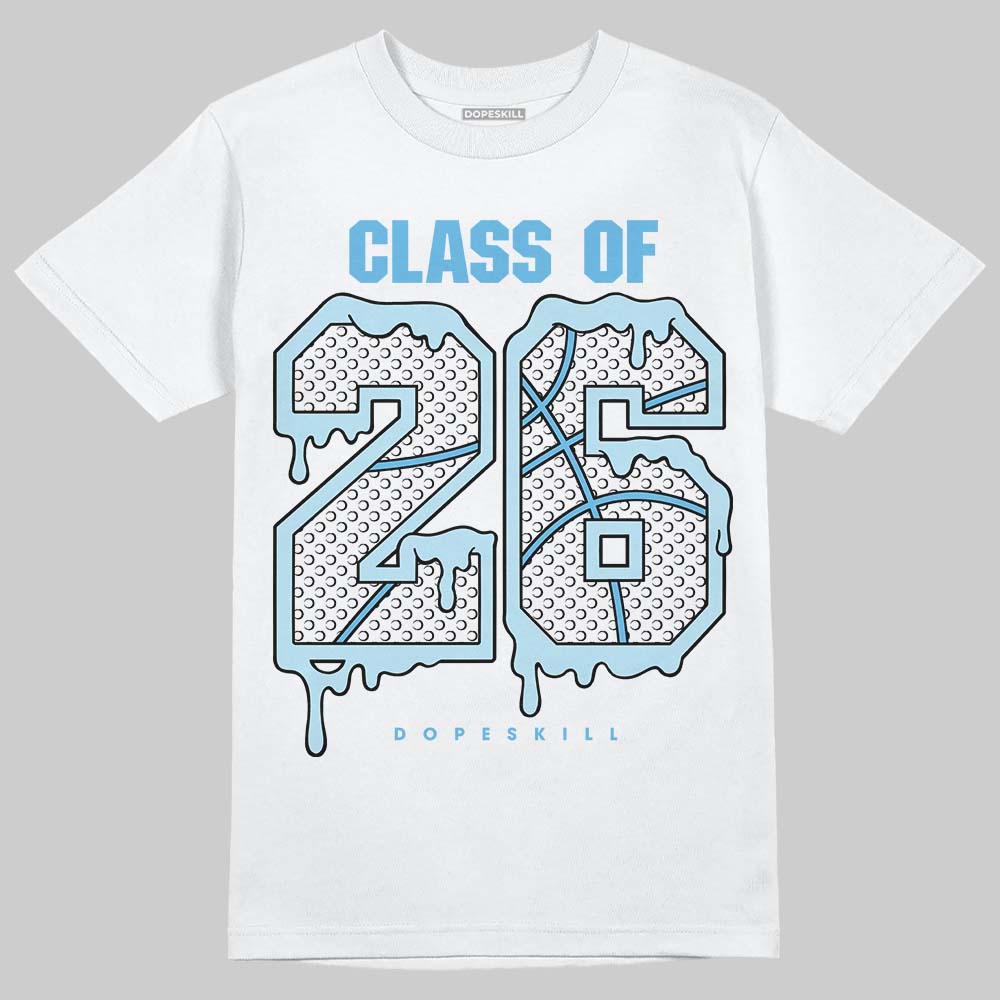 Jordan 11 Retro Legend Blue DopeSkill T-Shirt 26 Drip Graphic Streetwear - White
