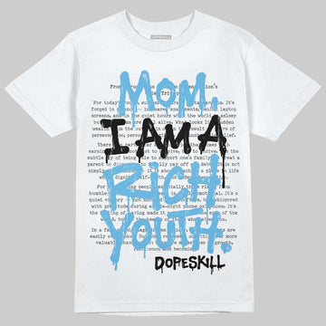 Jordan 11 Retro Legend Blue DopeSkill T-Shirt Mom, I Am A Rich Youth Graphic Streetwear - White