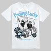 Jordan 11 Retro Legend Blue DopeSkill T-Shirt Feeling Lucky Graphic Streetwear - White